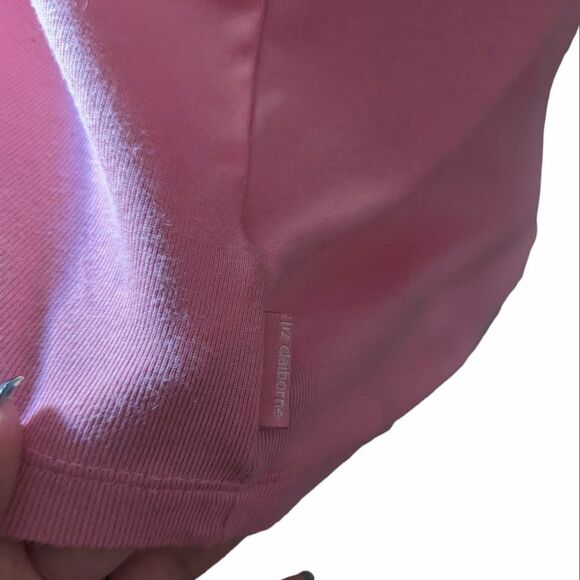 Liz Claiborne Pink & Brown V-Neck Pima Cotton T-shirt Set, Large - Picture 4 of 12